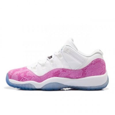 Nike Bayan Air Jordan 11 Retro Low Gs Pembe / Yılan Ten Rengi Basketbol Ayakkabısı Türkiye - ZA4OEZV